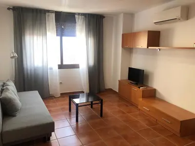 Una televisión o centro de entretenimiento en APARTAMENTOS FUENTE ARRIBA