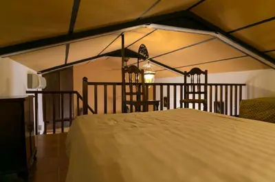Cama o camas de una habitación en La Troje Oropesana