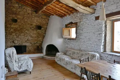 Zona de estar de La Casa de Salce