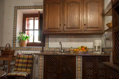 Una cocina o zona de cocina en Casa Rural Finca Umbría