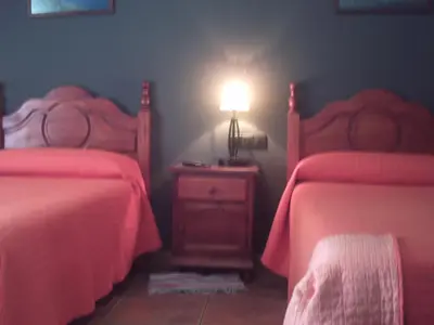 Cama o camas de una habitación en Casa Rural La Breña