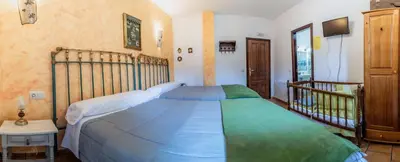 Cama o camas de una habitación en Hotel Rural VII Carreras by Vivere Stays