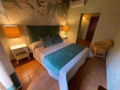 Cama o camas de una habitación en Posada Albarea