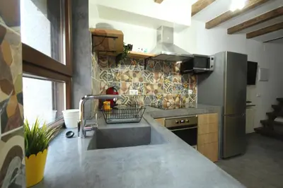 Una cocina o zona de cocina en La Rosa de los Vientos