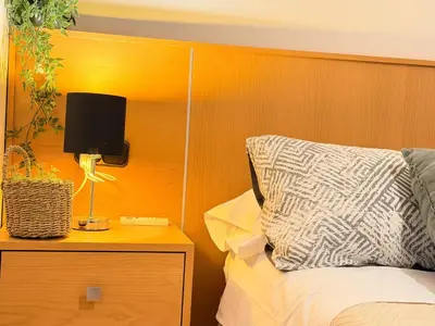 Cama o camas de una habitación en VUT Plaza Florida - Parking gratis