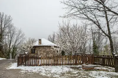 Apartamentos Rurales El Solitario en invierno