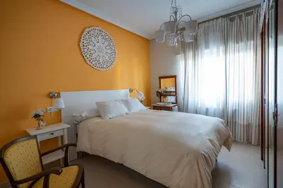 Cama o camas de una habitación en Casa Angel