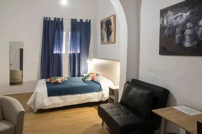 Cama o camas de una habitación en Casa Rural Julio Vegas