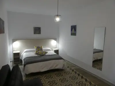 Cama o camas de una habitación en Casa Rural Julio Vegas