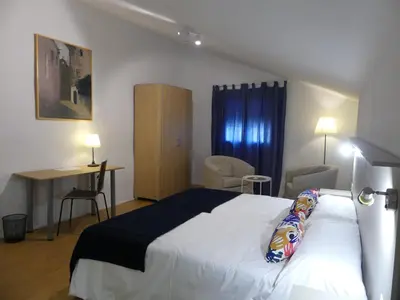Cama o camas de una habitación en Casa Rural Julio Vegas
