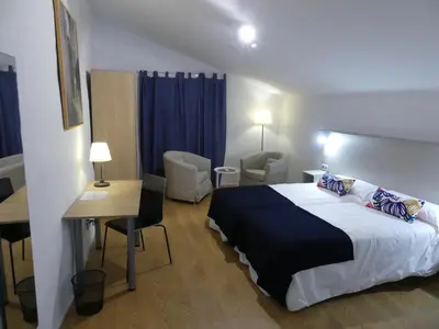 Cama o camas de una habitación en Casa Rural Julio Vegas