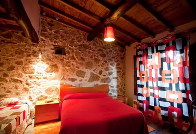 Cama o camas de una habitación en Las Mimbres