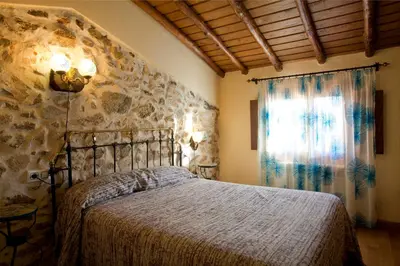 Cama o camas de una habitación en Las Mimbres
