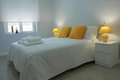 Cama o camas de una habitación en Las Covachuelas (VuT)