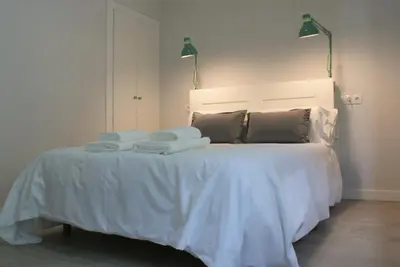 Cama o camas de una habitación en Las Covachuelas (VuT)