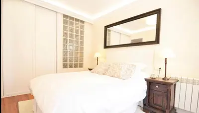 Cama o camas de una habitación en Catedrales Centro Parking opcional Aire acondicionado