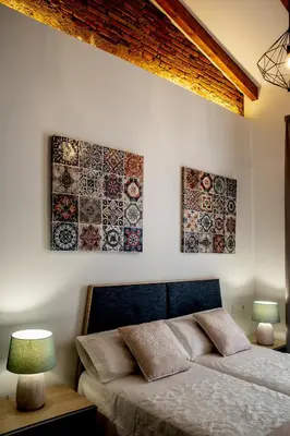 Cama o camas de una habitación en Apartamentos Turisticos Moret 11 - 2A