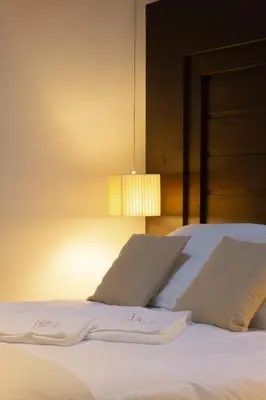 Cama o camas de una habitación en La Plaza