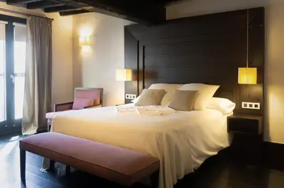 Cama o camas de una habitación en La Plaza