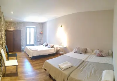 Cama o camas de una habitación en La Teodora
