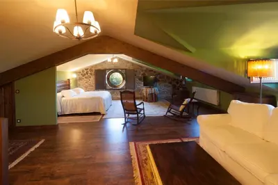 Cama o camas de una habitación en Posada Real Ruralmusical