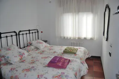 Cama o camas de una habitación en Casa Rural La Cuadraá