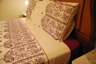 Cama o camas de una habitación en Casa Rural La Cuadraá