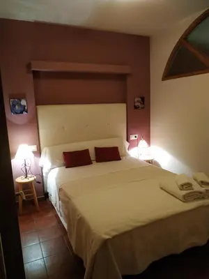 Cama o camas de una habitación en Apartamentos Arribes la Corredera