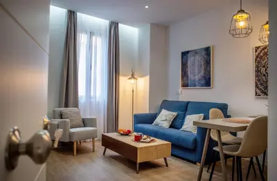 Zona de estar de Apartamentos Turísticos Moret 11 - 2B