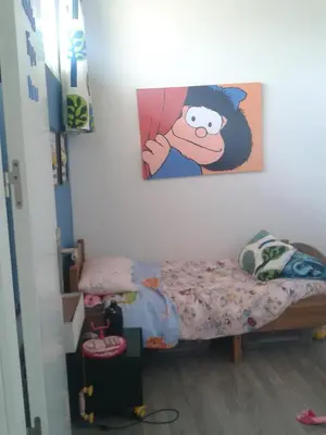 Cama o camas de una habitación en LA LOBERA (VALLE DEL TIETAR)