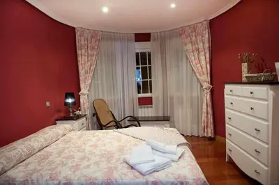 Cama o camas de una habitación en Casa Rural Entrepinos