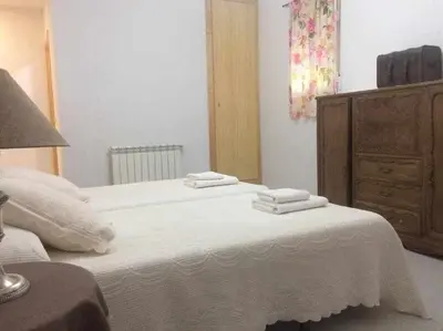 Cama o camas de una habitación en Casa Rural Entrepinos