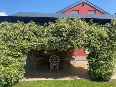 Jardín al aire libre en Casa Rural Entrepinos