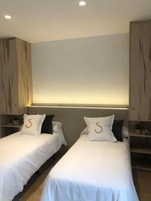 Cama o camas de una habitación en Santa Suites