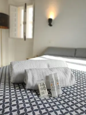 Cama o camas de una habitación en Apartamento Torre del Aver