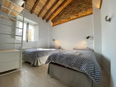 Cama o camas de una habitación en Apartamento Torre del Aver