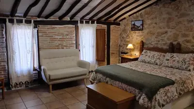 Cama o camas de una habitación en Hotel La Casa Chacinera