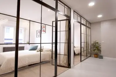 Cama o camas de una habitación en Stunning Apartment for 8 people in Salamanca City by Batuecas