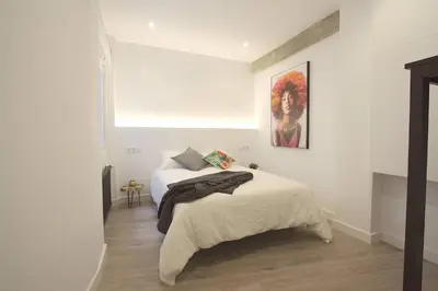 Cama o camas de una habitación en Stunning Apartment for 8 people in Salamanca City by Batuecas