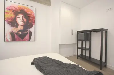 Cama o camas de una habitación en Stunning Apartment for 8 people in Salamanca City by Batuecas