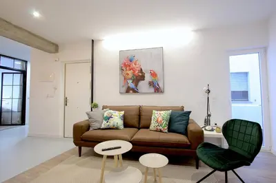 Zona de estar de Stunning Apartment for 8 people in Salamanca City by Batuecas