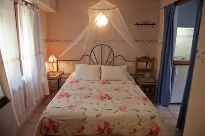 Cama o camas de una habitación en Charming studio in Robledillo de Gata - 28 m²