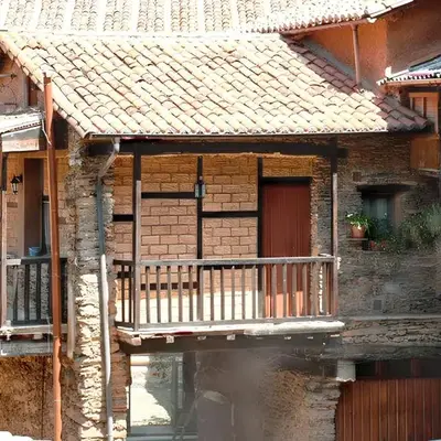 Charming House in Robledillo de Gata with Fireplace and Terrace