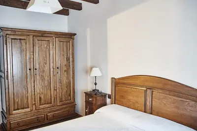 Cama o camas de una habitación en Casa Rural El Cantueso