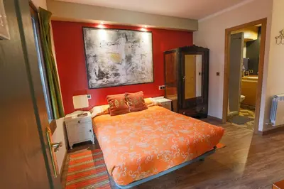 Cama o camas de una habitación en Casa Rural Explora, Pastores