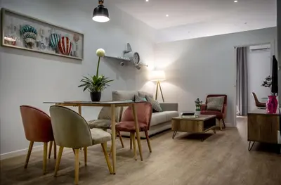 Zona de estar de Apartamentos Turísticos Moret11-1B