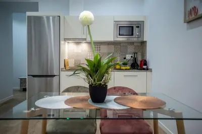 Una cocina o zona de cocina en Apartamentos Turísticos Moret11-1B