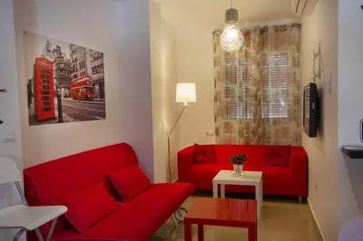 Zona de estar de Apartamentos El Templo Suites
