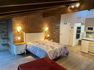 Una cocina o zona de cocina en Apartamentos A Fala en Trevejo y San Martin de Trevejo, Sierra de Gata