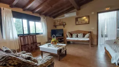 Cama o camas de una habitación en Casa Rural Casona de Jerte